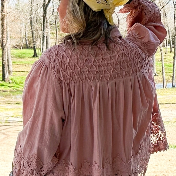 Jaded Gypsy Tops - *ONE LEFT* CLEARANCE Jaded Gypsy Gathered Up Top - Mauve